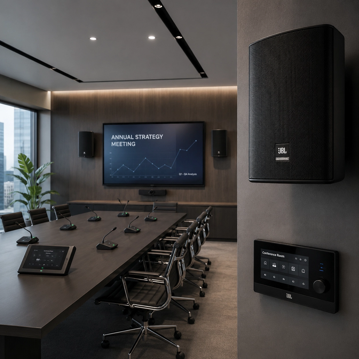 Sistema de audio en sala de directorio